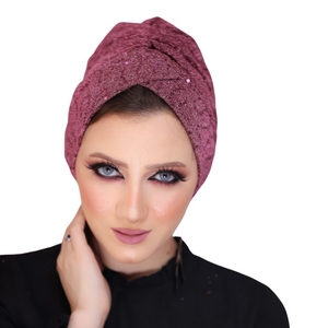 turban Cross and two-faced bow Fatafit Alsukar Blisih -Smile Turbans - 761