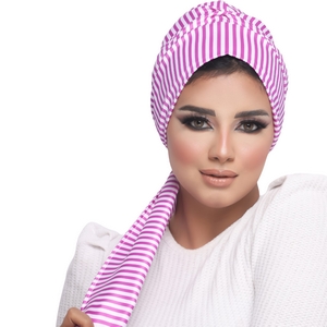 Turban Multi way tie  satin material -Smile Turbans - 1226