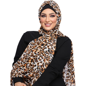 hijab Hijab with Bandana, without pins, ready to wear only chiffon -Smile Turbans - 1131