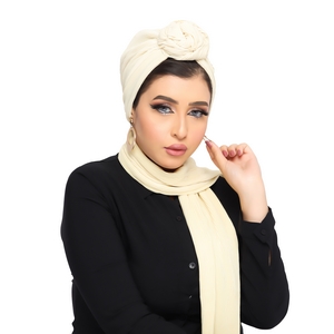 turban & scarf cupcake Bliss satin material -Smile Turbans - 1296