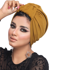 turban Crown one piece crepe -Smile Turbans - 1210