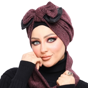 Turban&Scarf Bow wool -Smile Turbans - 1341