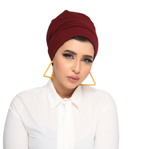 turban Drape one piece crepe -Smile Turbans - 235