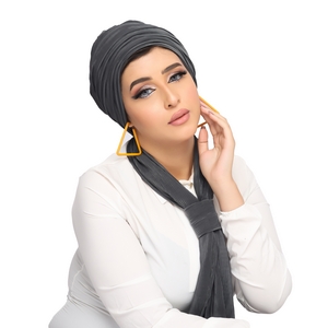 turban & scarf Scotch Bliss satin material -Smile Turbans - 1310