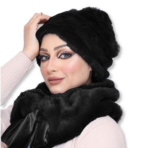 Ice cap&Scarf ice cap Fur -Smile Turbans - 998