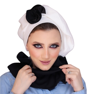 turban  &scarf Borde beret crepe -Smile Turbans - 806