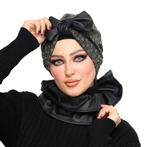 Turban&Scarf bow Crow brooch -Smile Turbans - 1394