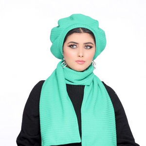 Beret  &scarf Beret Rib -Smile Turbans - 1754