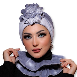 Turban&Scarf flower velvet -Smile Turbans - 1705