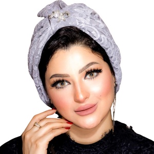 turban One piece with a brooch Dantel -Smile Turbans - 316