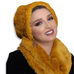 Ice cap&Scarf ice cap Fur -Smile Turbans - 502