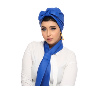 Turban&Scarf Bow leather -Smile Turbans - 1306