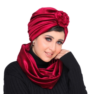 Turban&Scarf cupcake velvet -Smile Turbans - 1460