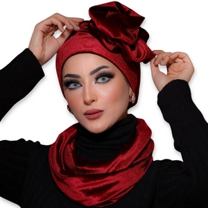 Turban&Scarf flower velvet -Smile Turbans - 1706