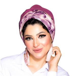 Turban Two-piece crossover Soft  material -Smile Turbans - 348