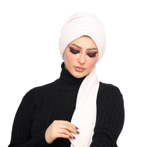 Turban&Scarf Darby two pieces Rib -Smile Turbans - 1377