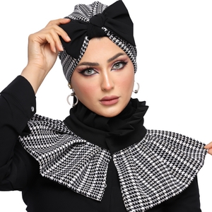 Turban & Scarf bow crepe material -Smile Turbans - 1150