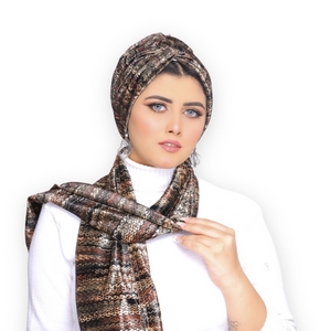 Turban&Scarf Crown one piece velvet -Smile Turbans - 1643