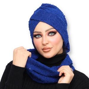 Turban&Scarf One direction is a bow and the other is a cross knitwear -Smile Turbans - 1383