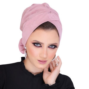 turban Bow Tulle Material -Smile Turbans - 724