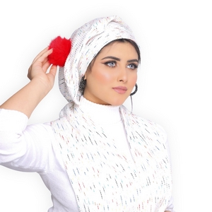 Ice cap&Scarf ice cap knitwear -Smile Turbans - 1624