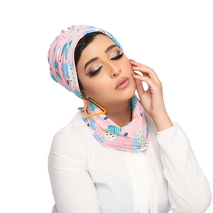 Turban Scotch crepe material -Smile Turbans - 1304