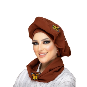 Beret  &scarf Beret Bagat crepe -Smile Turbans - 908