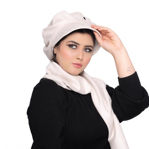 Beret&Scarf One piece beret cap rings suede -Smile Turbans - 1723