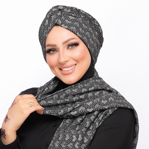 turban  &scarf Cross kink -Smile Turbans - 1552