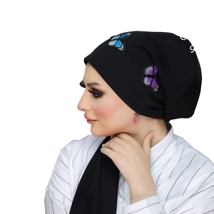 turban Multiple ways to attach it to the mattress crepe -Smile Turbans - 900