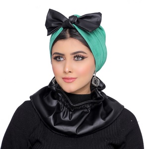 Turban&Scarf One piece bow suede -Smile Turbans - 1740