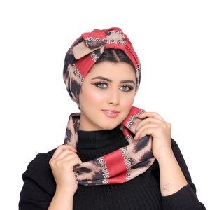 Turban&Scarf Half a bow, one piece suede -Smile Turbans - 1763