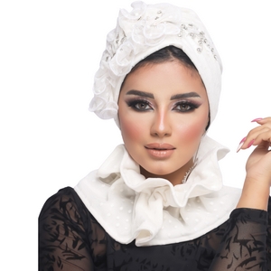 turban & scarf Shabu Tulle Material -Smile Turbans - 1239