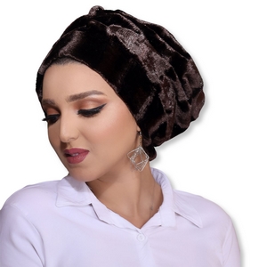 Turban Darby one piece Fur -Smile Turbans - 486