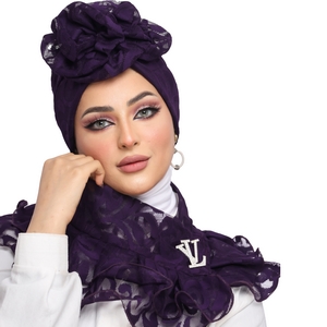 turban  &scarf Drape one piece with accessories Dantel Joubert -Smile Turbans - 1162