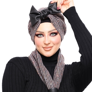 Turban&Scarf bow knitwear -Smile Turbans - 1342