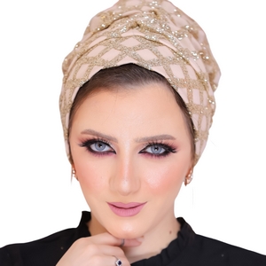 turban Drape one piece caviar -Smile Turbans - 882