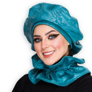 beret&Scarf Beret leather -Smile Turbans - 940