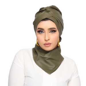 Turban&Scarf Darby leather -Smile Turbans - 1300