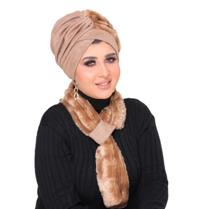 Turban&Scarf Crocs one piece Fur -Smile Turbans - 1419