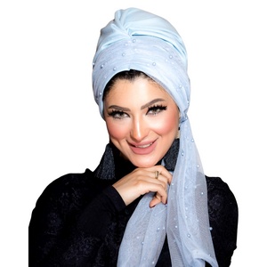 turban Multi-way Tulle Material -Smile Turbans - 338