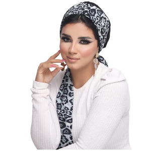 Turban Multi-way two pieces crepe material * chiffon -Smile Turbans - 1814