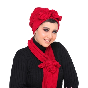 turban  &scarf One piece mattress crochet -Smile Turbans - 1477