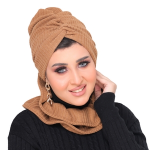 Turban&Scarf Crocs one piece Rib -Smile Turbans - 1424