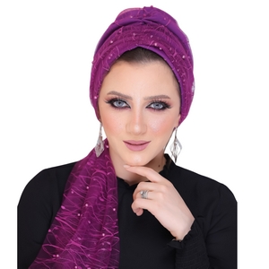 turban  Multi-way Tulle Material -Smile Turbans - 725