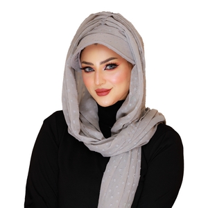 hijab Hijab with Bandana, without pins, ready to wear only chiffon -Smile Turbans - 662