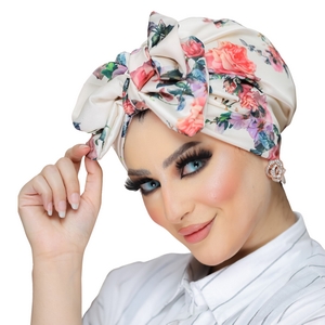 Turban Double bow Soft  material -Smile Turbans - 886