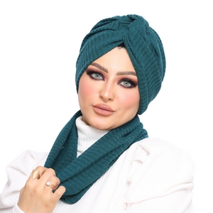 Turban&Scarf Crocs one piece Rib -Smile Turbans - 1411