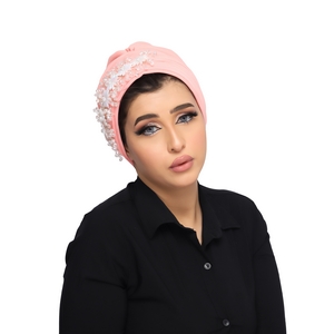 turban Darby  With accessories Tulle Material -Smile Turbans - 1291