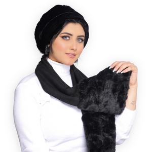 Ice cap&Scarf ice cap Fur -Smile Turbans - 1628